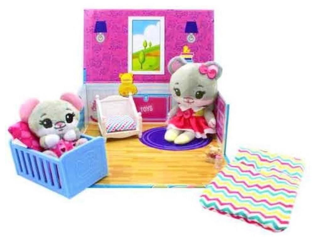 Tiny Tukkins Nursery Playhouse Mom & Baby Plush Mouse/Mice 11 piece HTF NEW 2019